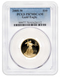 2005-W 1/4 oz Proof Gold Eagle $10 PCGS PR70