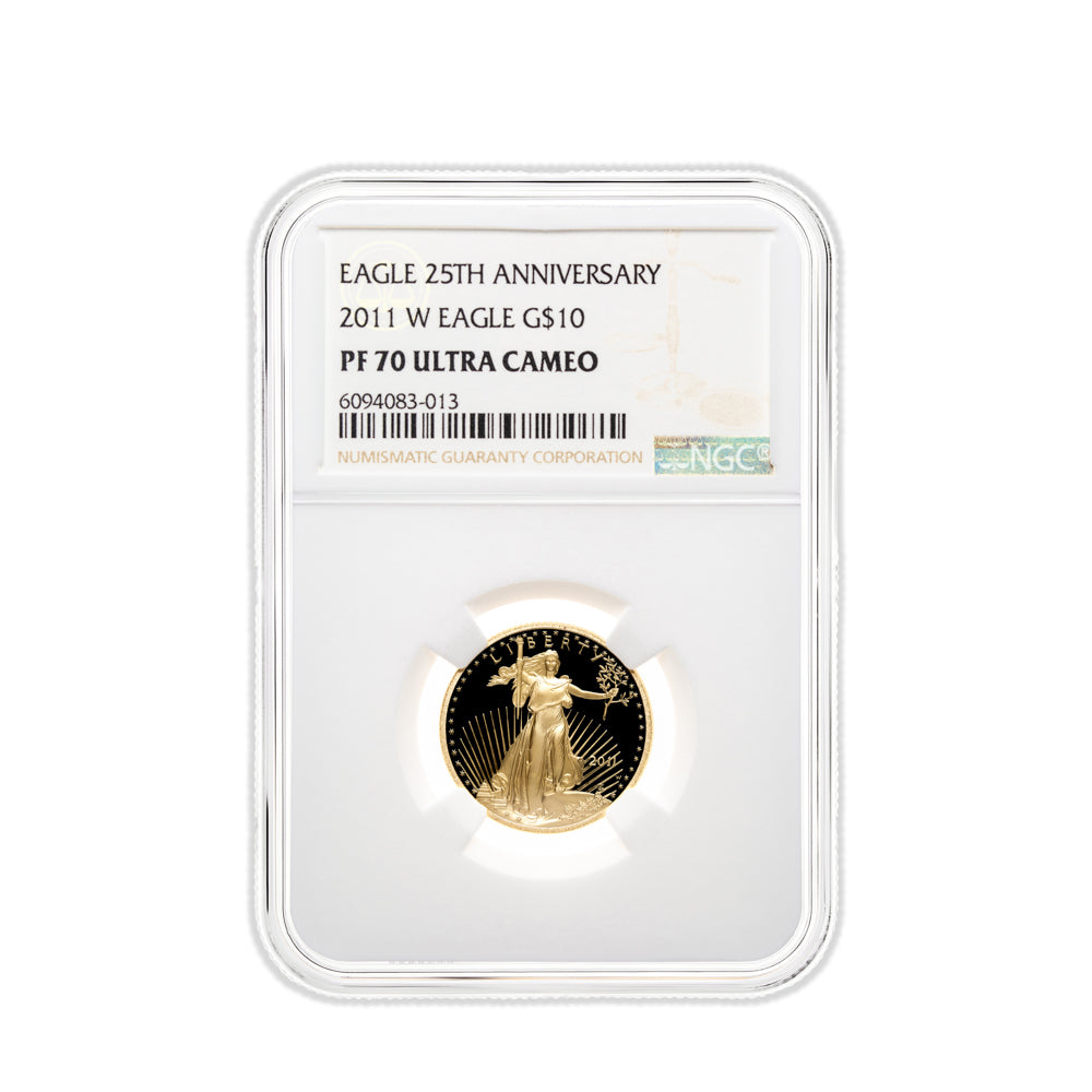 2011-W 1/4 oz Proof Gold Eagle $10 NGC PF70