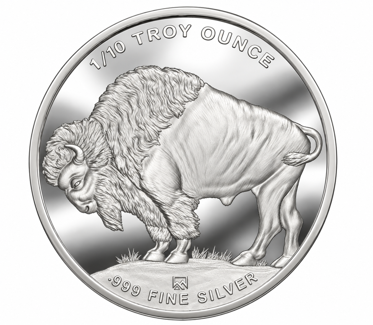 1/10 oz Silver Round - Buffalo