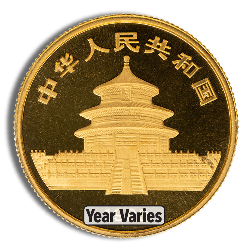 1/4 oz China Gold Panda - BU - Sealed (Year Varies)
