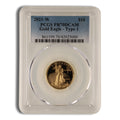2021-W 1/4 oz Proof Gold Eagle $10 PCGS PR70 - Type 1