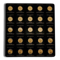 25 x 1 g Canadian MapleGram Gold Coins (Carded)