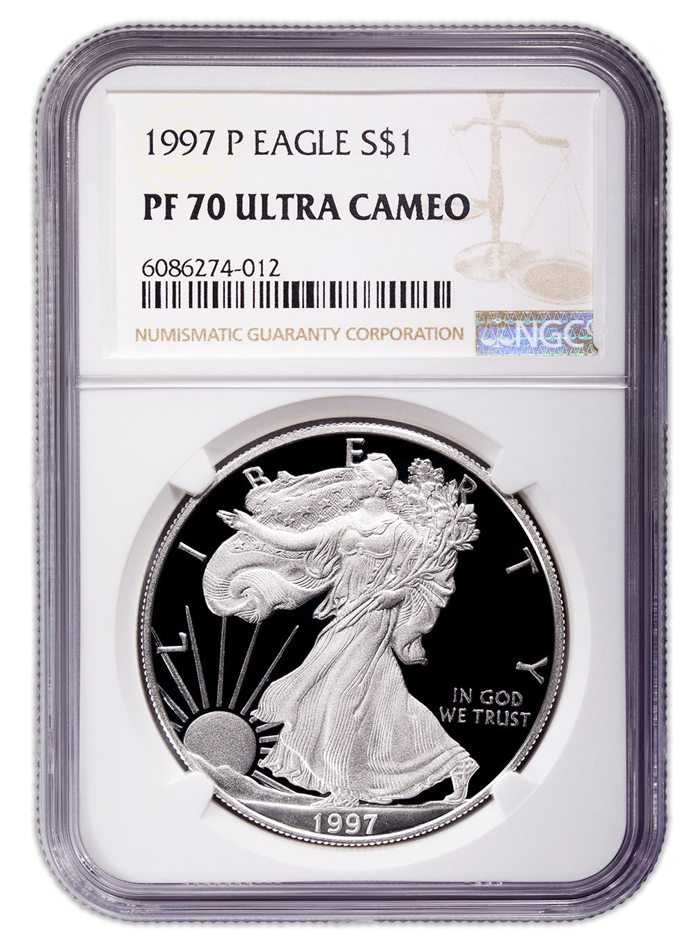 1997-P Proof Silver Eagle NGC PF70