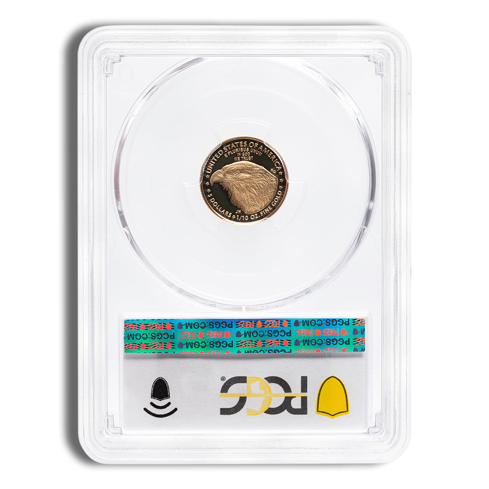 2021-W 1/10 oz Proof Gold Eagle $5 PCGS PR70 - Type 2