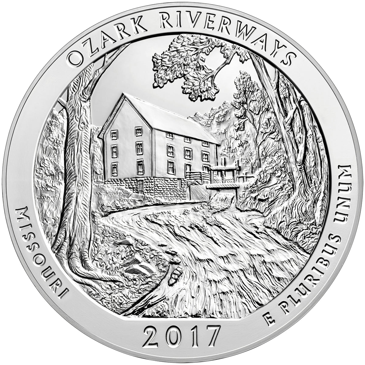 2017 5 oz ATB Ozark Silver Coin - BU