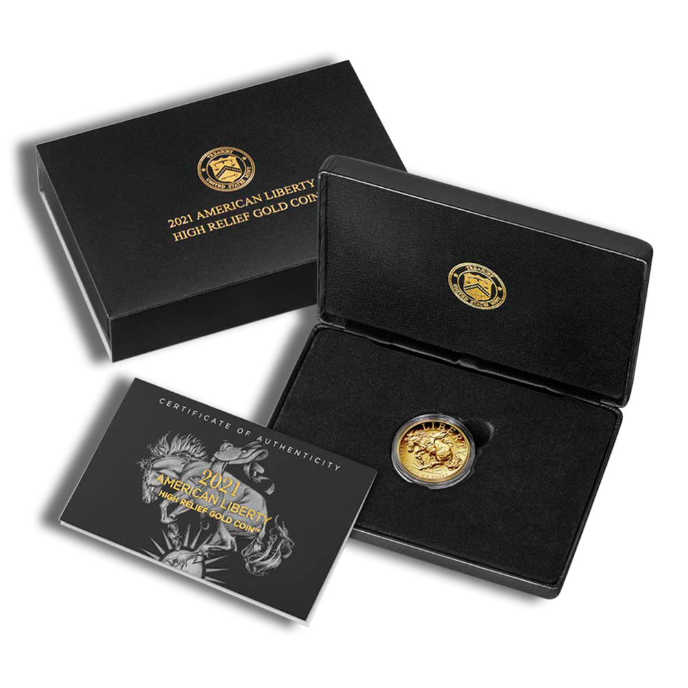 2021-W American Liberty High Relief Gold Coin (w/Box & COA)