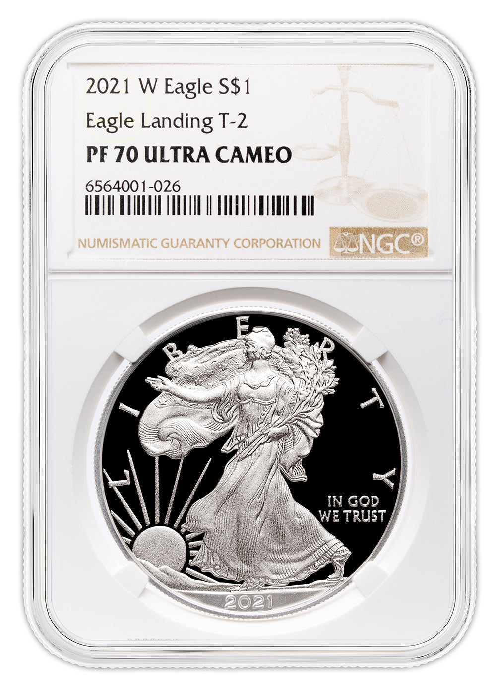 2021-W Proof Silver Eagle NGC PF70 - Type 2