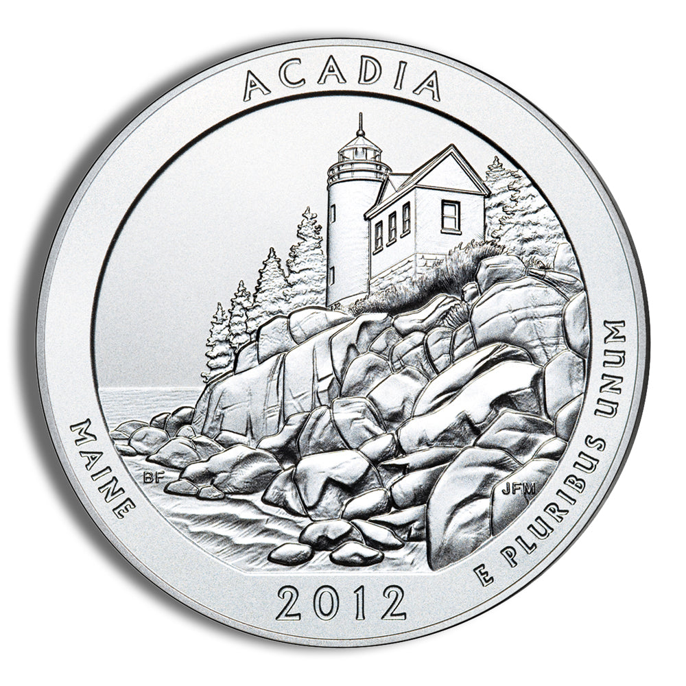 2012 5 oz ATB Acadia Silver Coin - BU