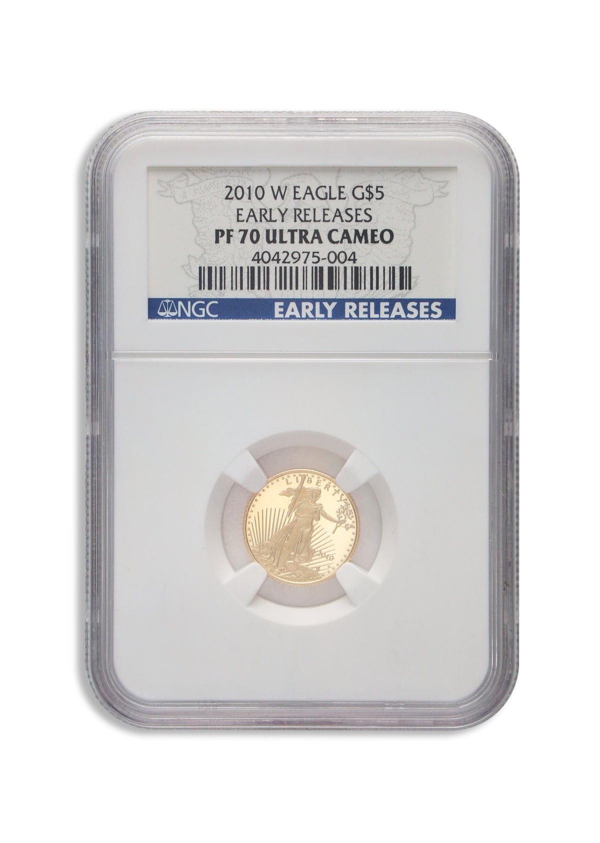 2010-W 1/10 oz Proof Gold Eagle $5 NGC PF70 ER