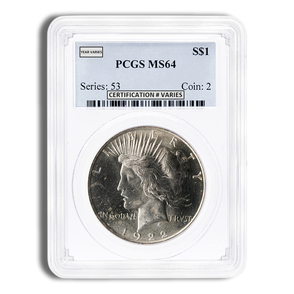 Peace Dollar - PCGS MS64