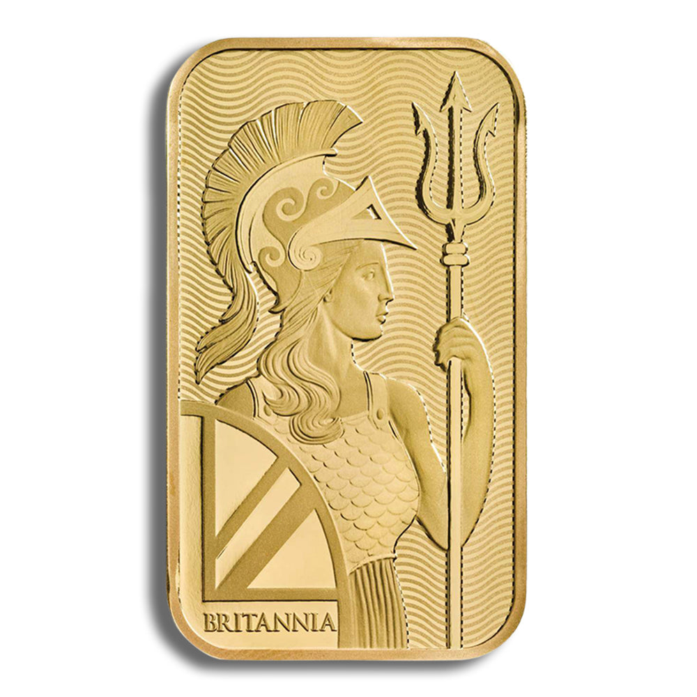 1 oz Gold Bar - Britannia (Carded)