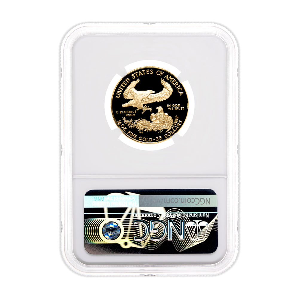 2021-W 1/2 oz Proof Gold Eagle $25 NGC PF70 - Type 1