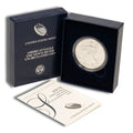 2015-W Burnished Silver Eagle with Box & COA