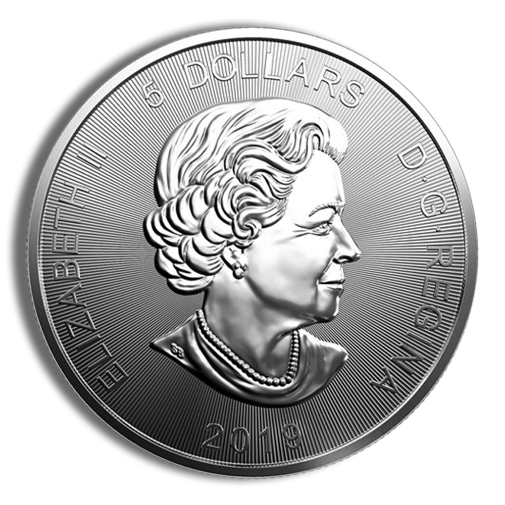 2019 1 oz Canadian Predator Series Grizzly Bear Silver Coin
