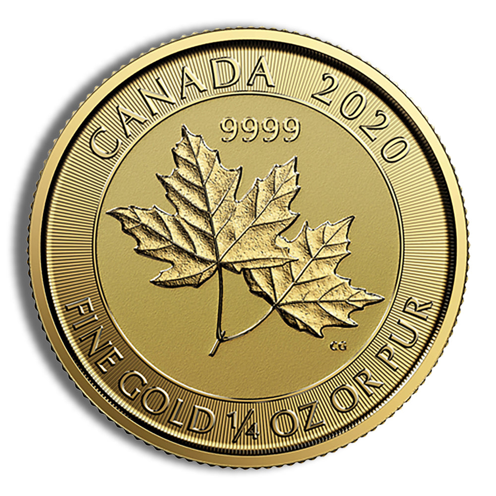 1/4 oz Canadian Twin Maple Leaf Gold Coin (Year Varies)