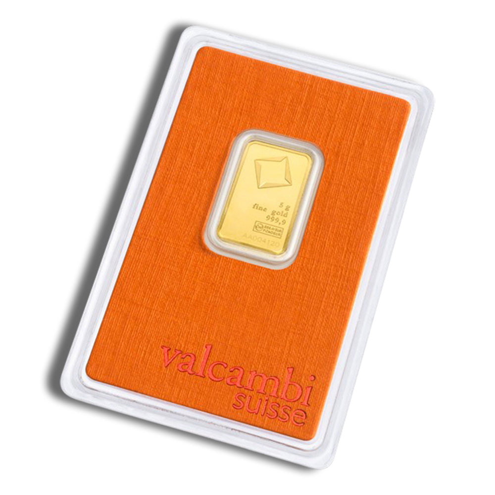 5 gram Gold Bar - Valcambi (Carded)