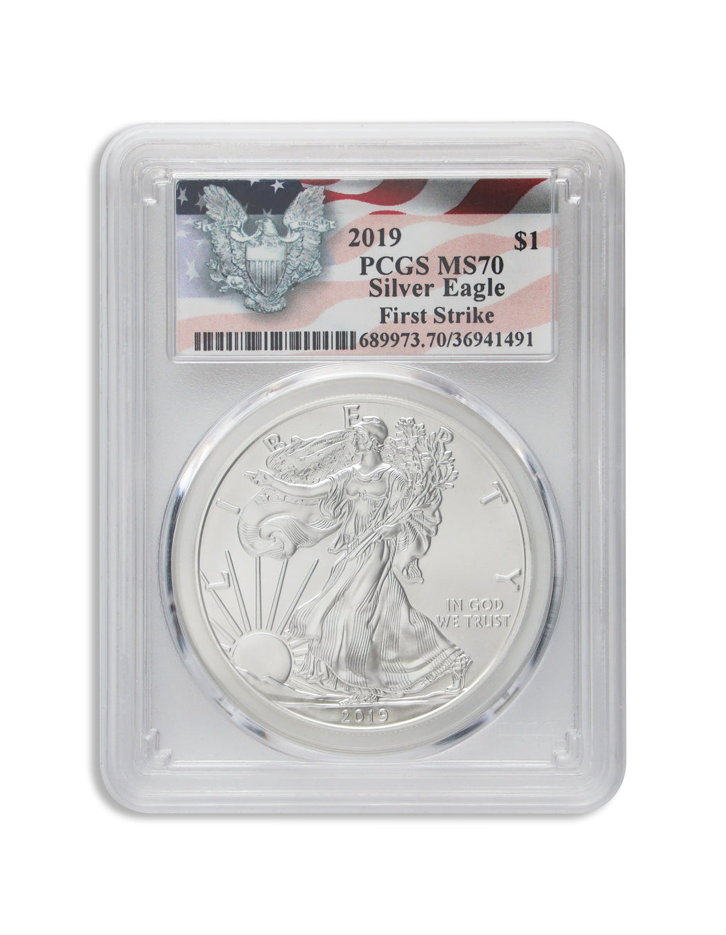 2019 Silver Eagle PCGS MS70 First Strike