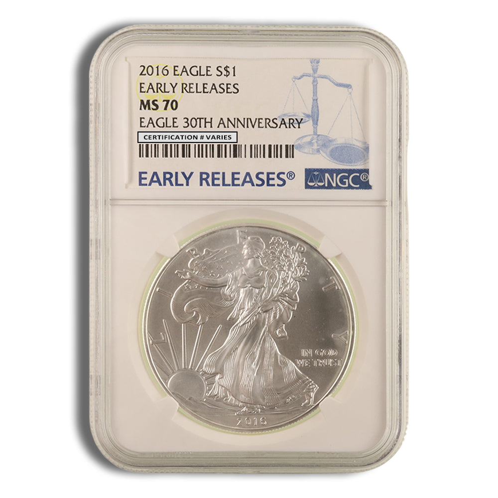 2016 Silver Eagle NGC MS70 Early Releases