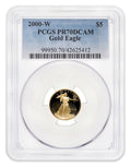 2000-W 1/10 oz Proof Gold Eagle $5 PCGS PR70
