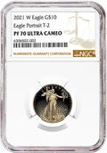 2021-W 1/4 oz Proof Gold Eagle $10 NGC PF70 - Type 2