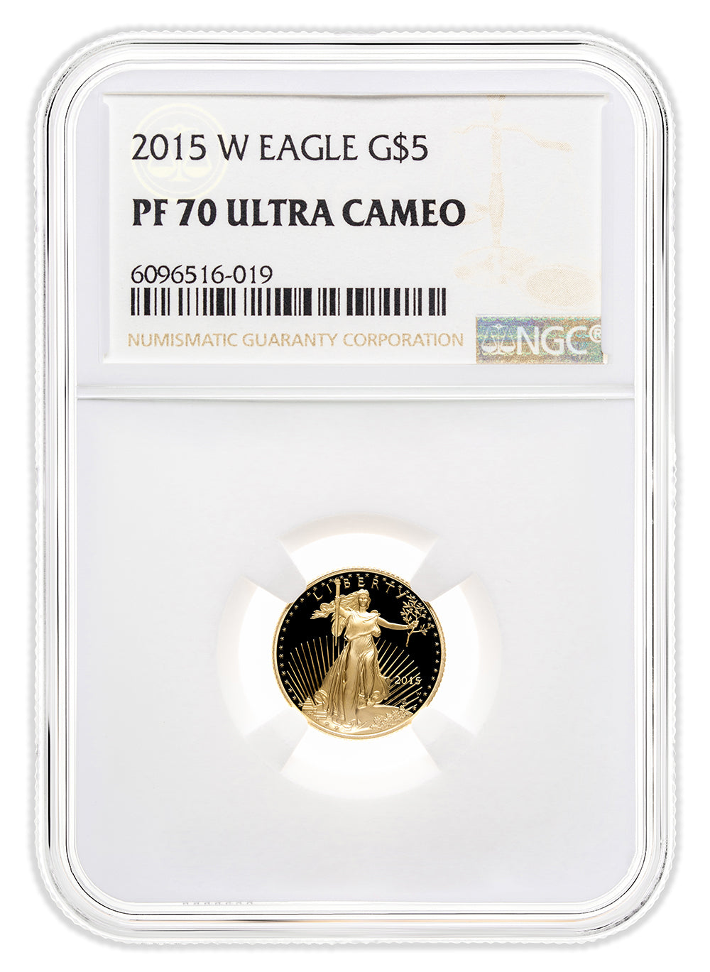 2015-W 1/10 oz Proof Gold Eagle $5 NGC PF70