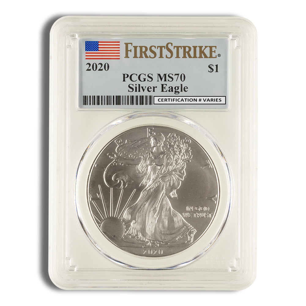 2020 Silver Eagle PCGS MS70 First Strike