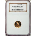 1990-P 1/10 oz Proof Gold Eagle $5 NGC PF70