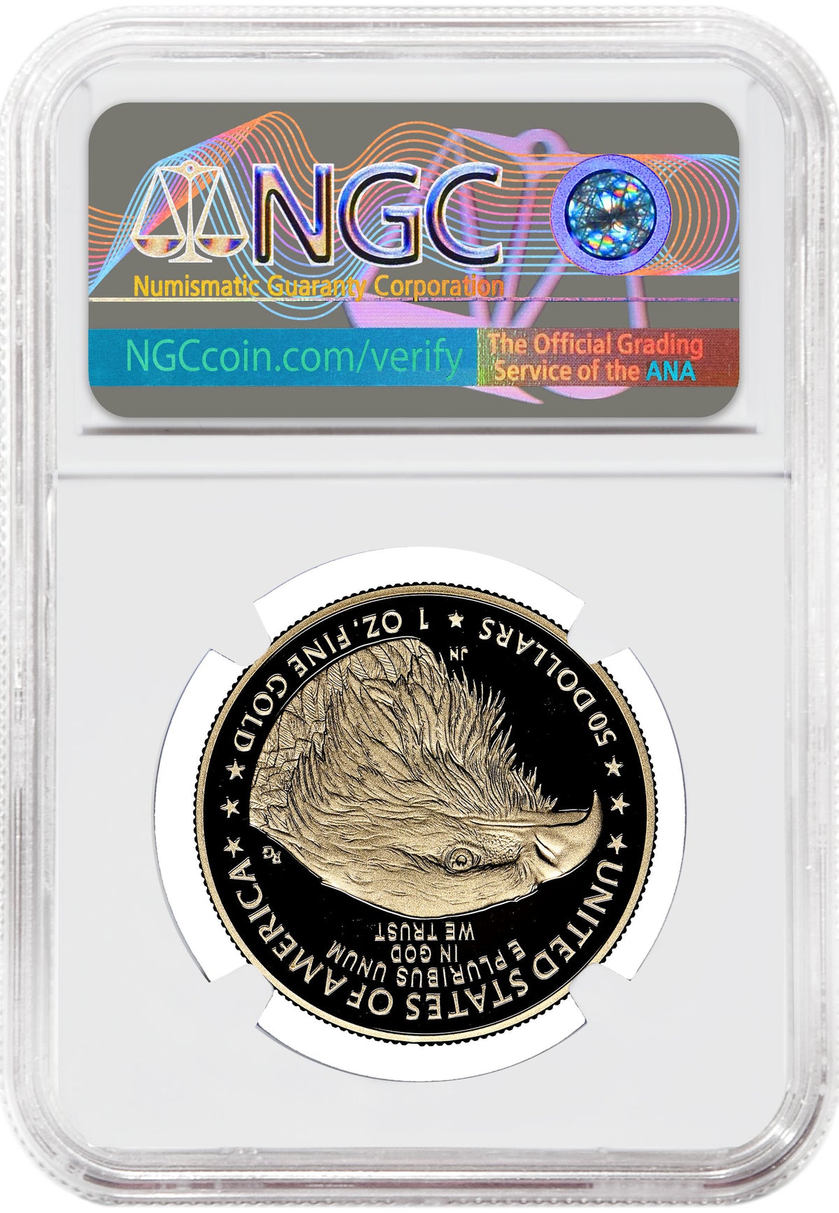 2021-W 1 oz Proof Gold Eagle $50 NGC PF70 - Type 2