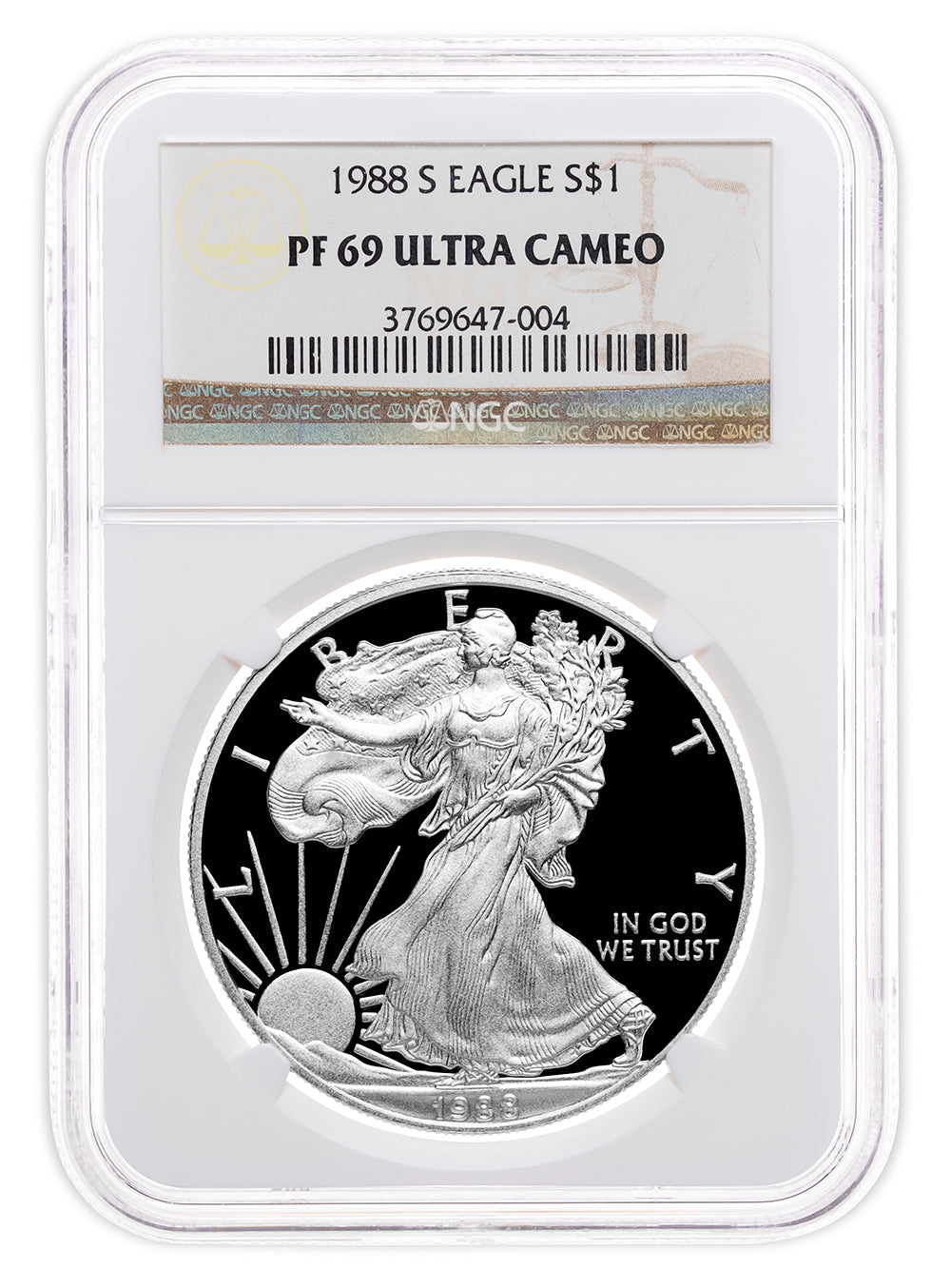 1988-S Proof Silver Eagle NGC PF69