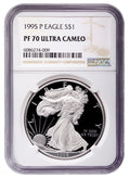 1995-P Proof Silver Eagle NGC PF70