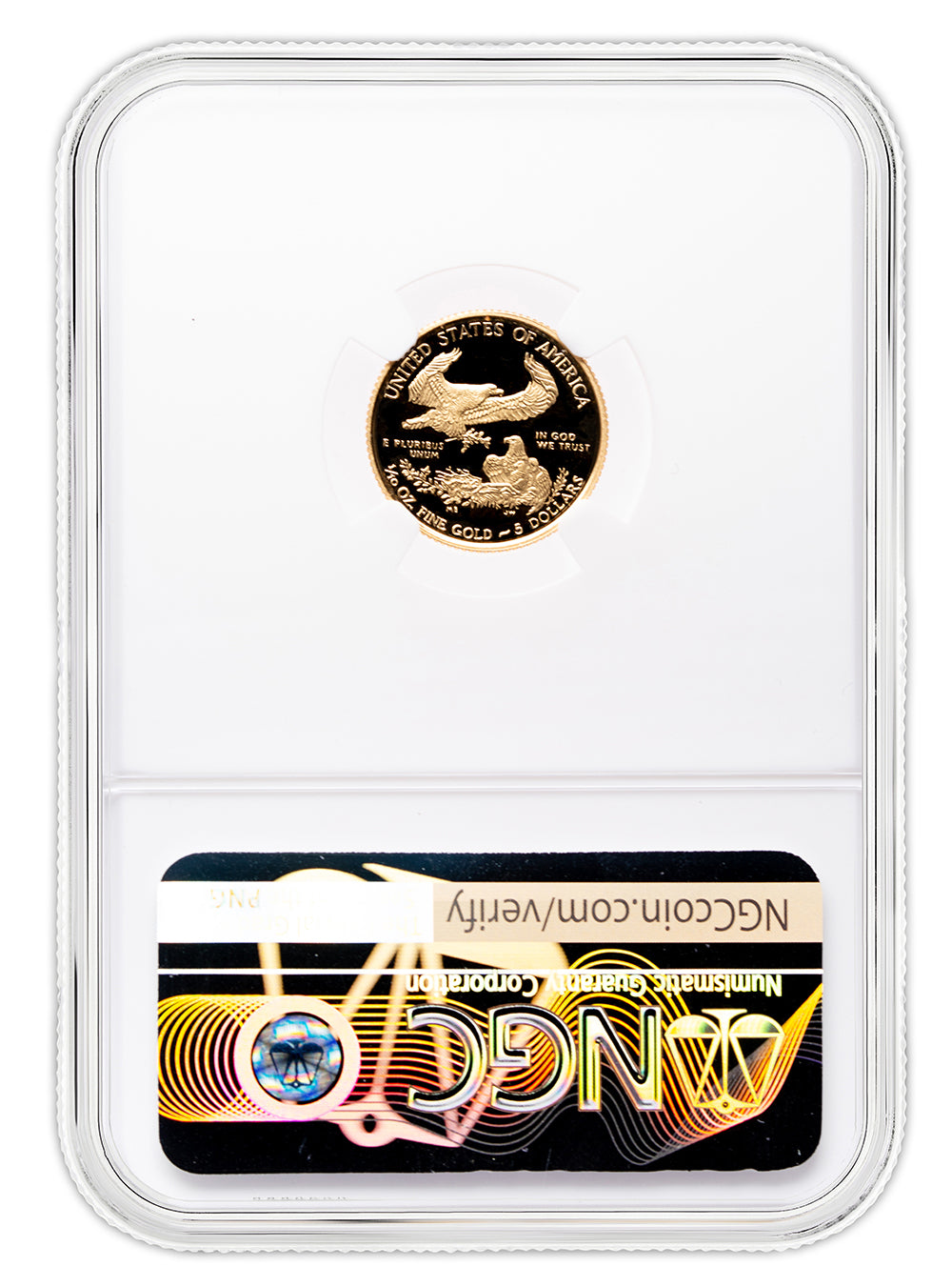 2020-W 1/10 oz Proof Gold Eagle $5 NGC PF70