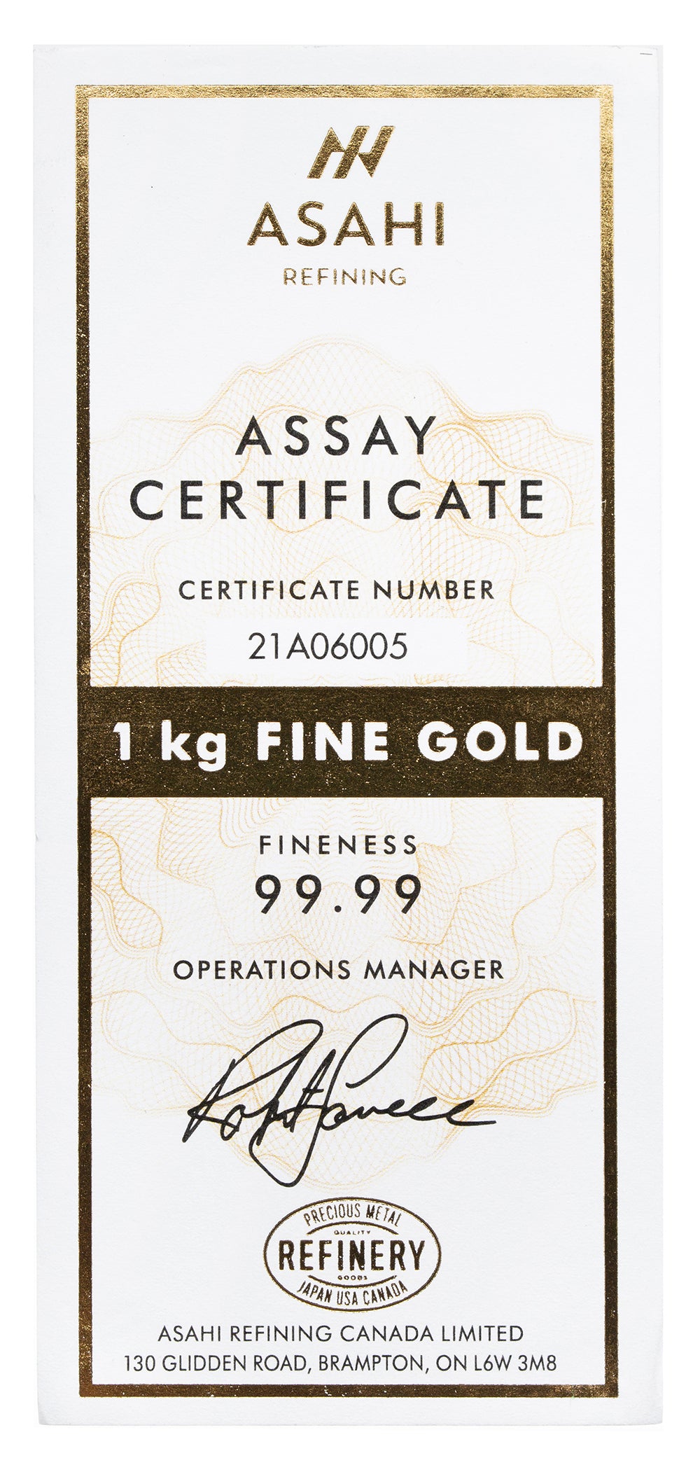 1 kilo Gold Bar - Brand Varies .9999 (COMEX Brand)