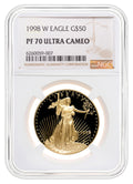 1998-W 1 oz Proof Gold Eagle $50 NGC PF70