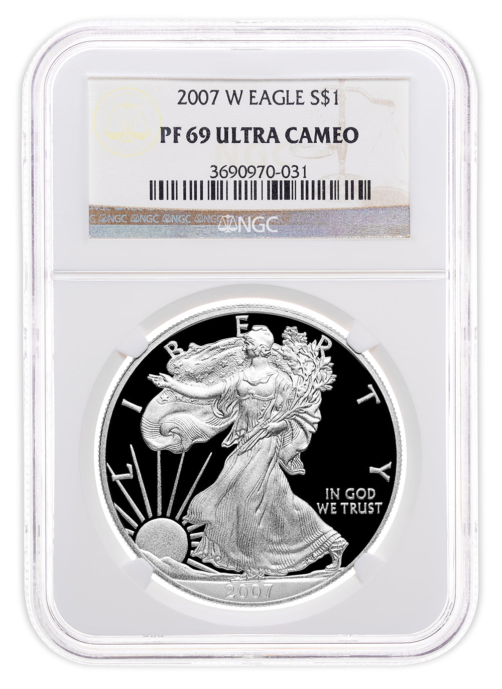 2007-W Proof Silver Eagle NGC PF69