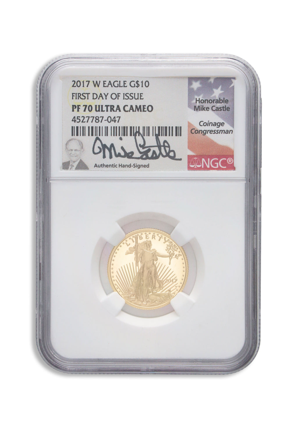 2017-W 1/4 oz Proof Gold Eagle $10 NGC PF70 ER
