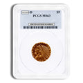 $5 Gold Indian Half Eagle - PCGS MS63
