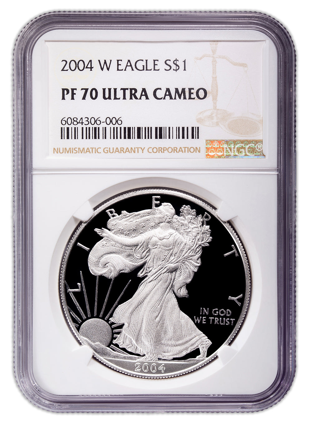 2004-W Proof Silver Eagle NGC PF70