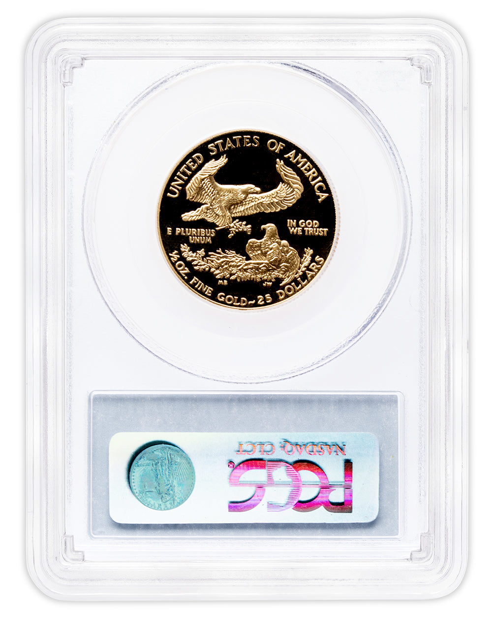 2001-W 1/2 oz Proof Gold Eagle $25 PCGS PR70