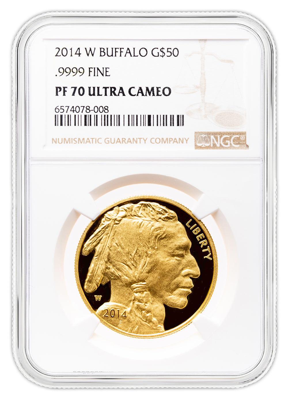 2014-W $50 Proof Gold Buffalo NGC PF70