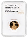 2022-W 1/4 oz Proof Gold Eagle $10 NGC PF70