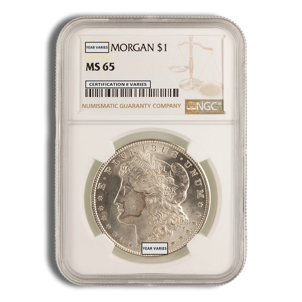 1921 Morgan Dollar - NGC MS65 (Toned)