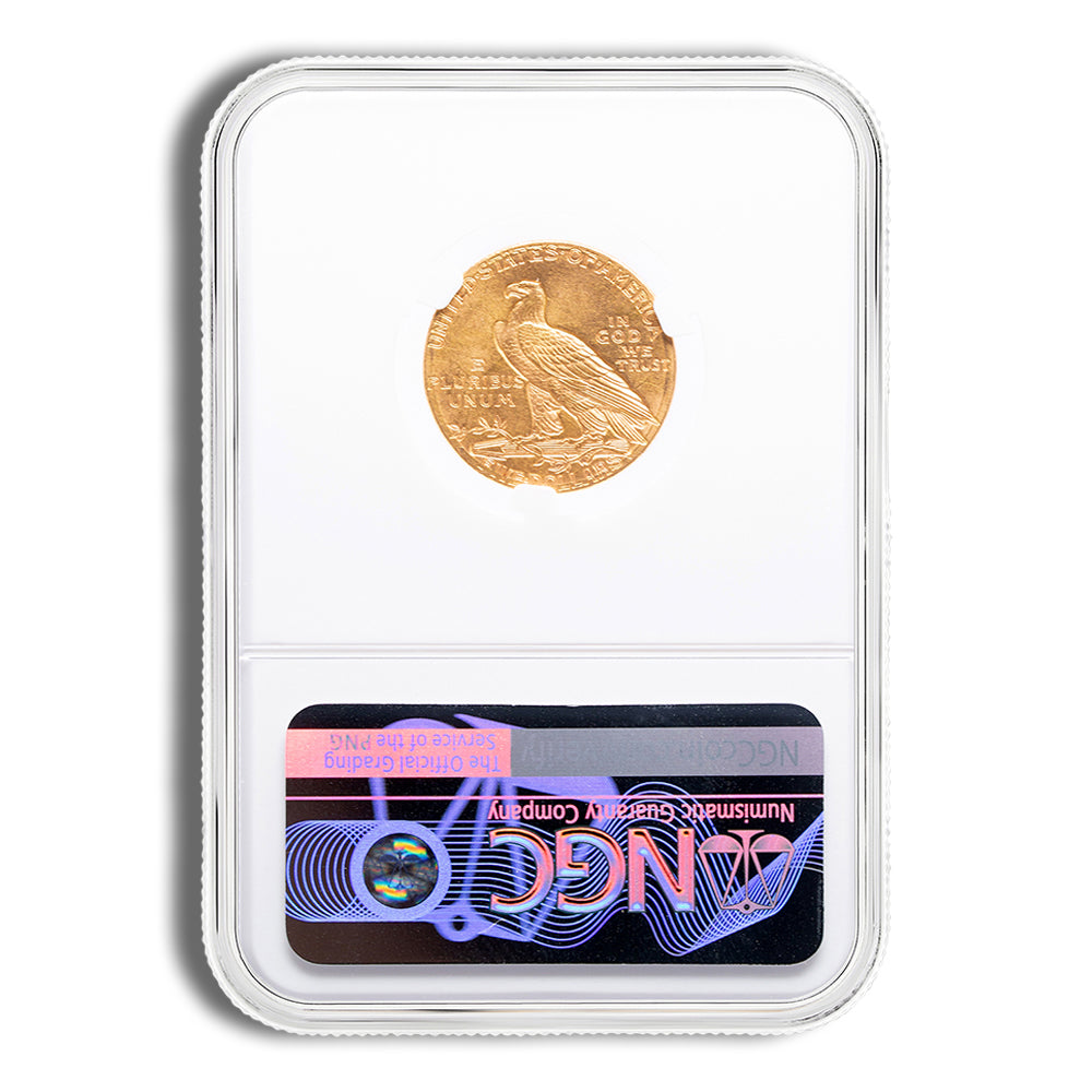$5 Gold Indian Half Eagle - NGC MS64