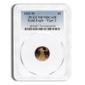 2021-W 1/10 oz Proof Gold Eagle $5 PCGS PR70 - Type 2