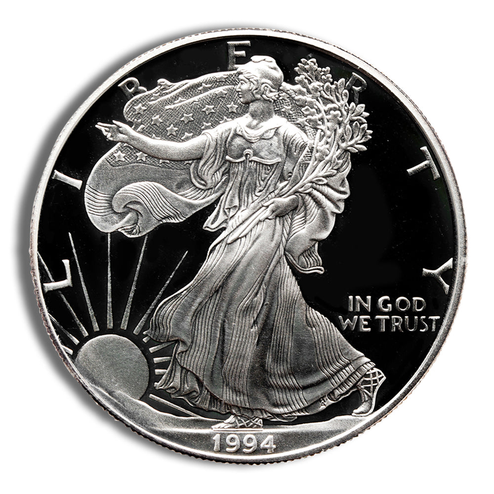 1994-P Proof Silver Eagle with Box & COA