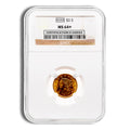 $2.5 Gold Liberty Quarter Eagle - NGC MS64