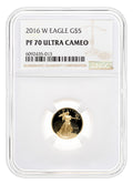 2016-W 1/10 oz Proof Gold Eagle $5 NGC PF70