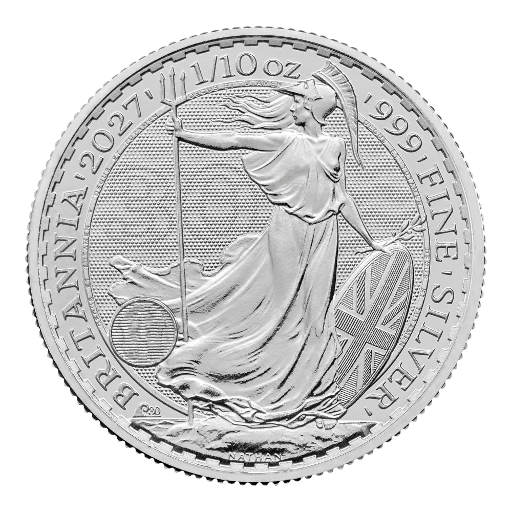 2027 1/10 oz Great Britain Silver Britannia - BU