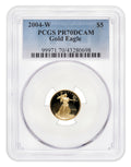 2004-W 1/10 oz Proof Gold Eagle $5 PCGS PR70