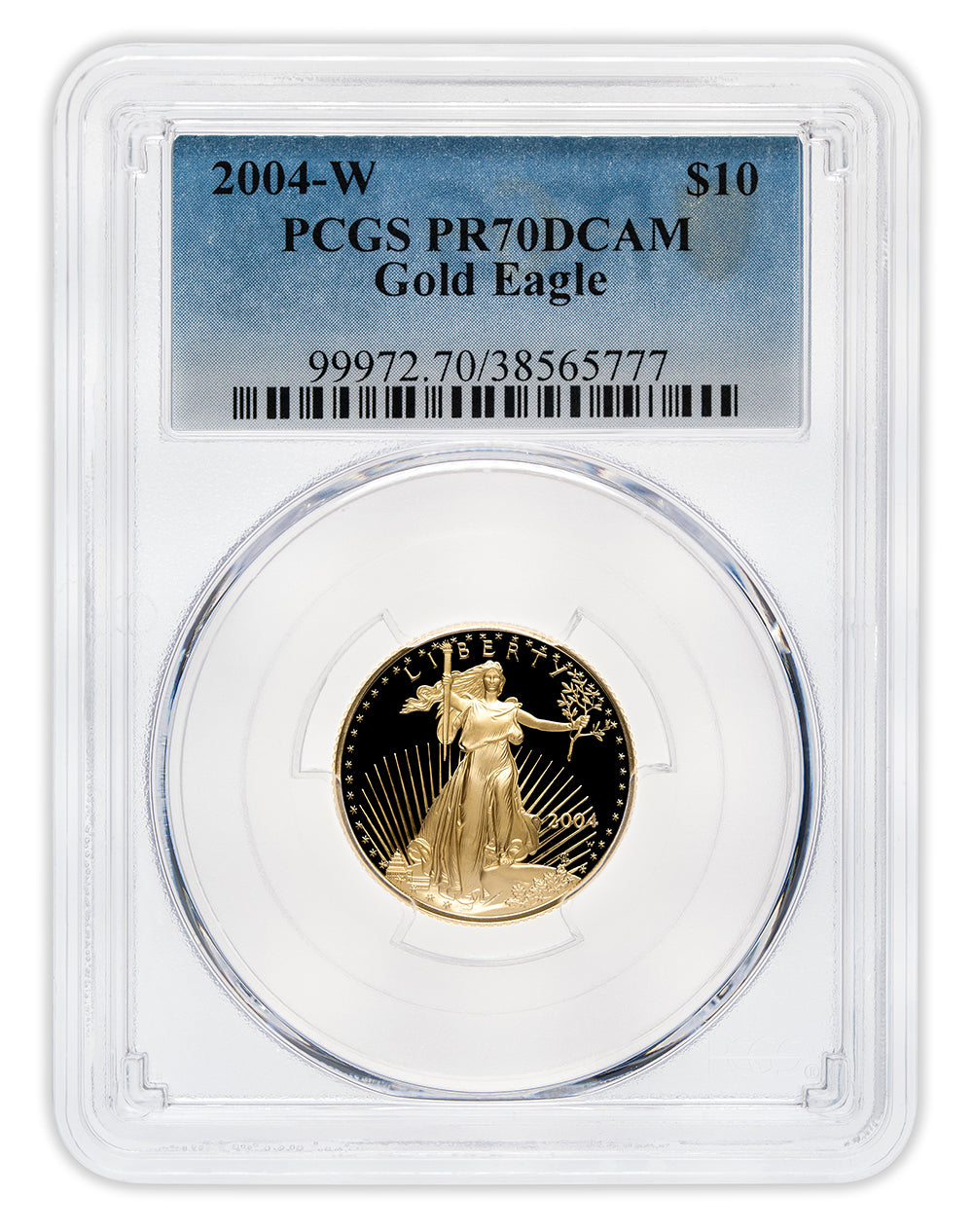 2004-W 1/4 oz Proof Gold Eagle $10 PCGS PR70