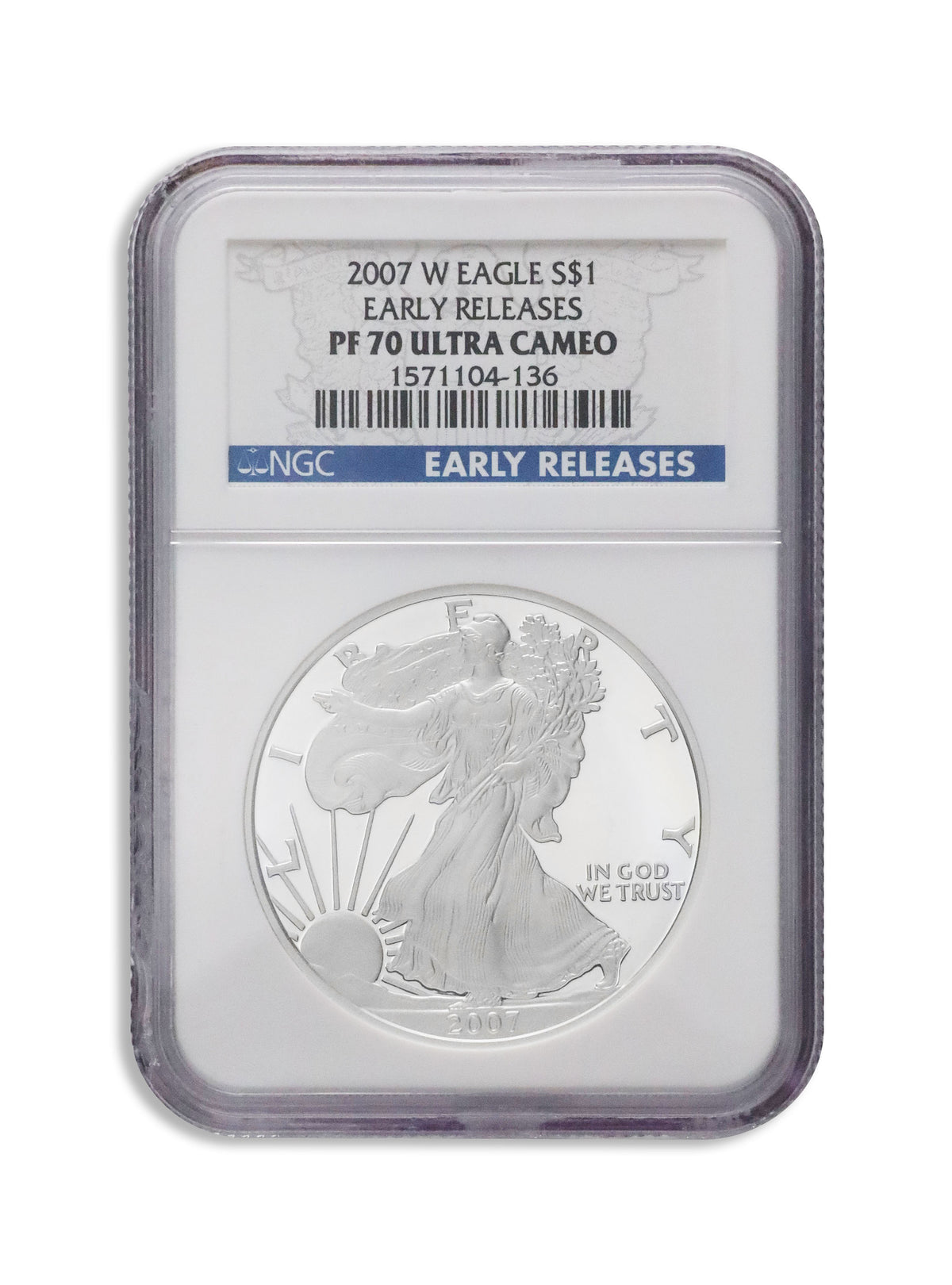 2007-W Proof Silver Eagle NGC PF70 Early Releases